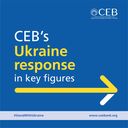 May be an image of text that says 'cEB BANQUEDE CEB's Ukraine response in key figures #StandWithUkraine www.coebank.org'